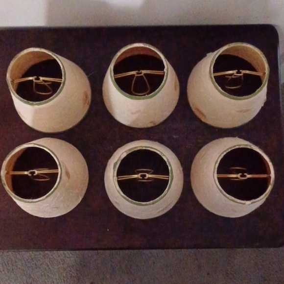 Six mini chandelier lampshades - Picture 6 of 6